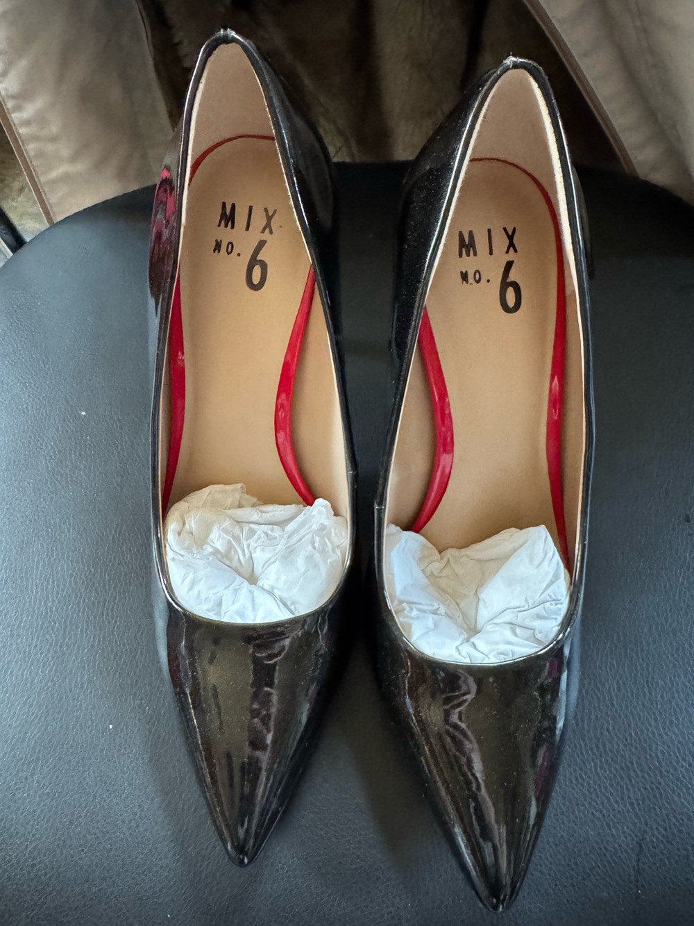 Mix No. 6 heels size 9 sparkle black